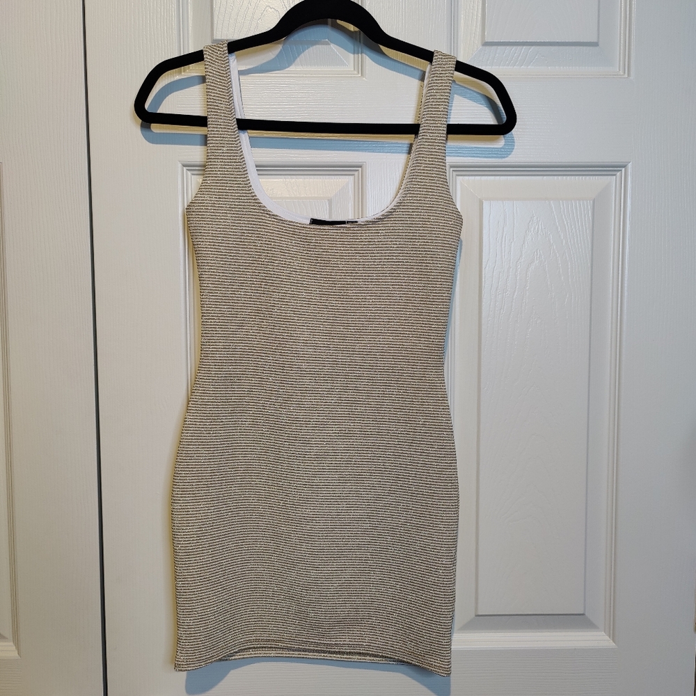 PLT gold sparkle dress XS